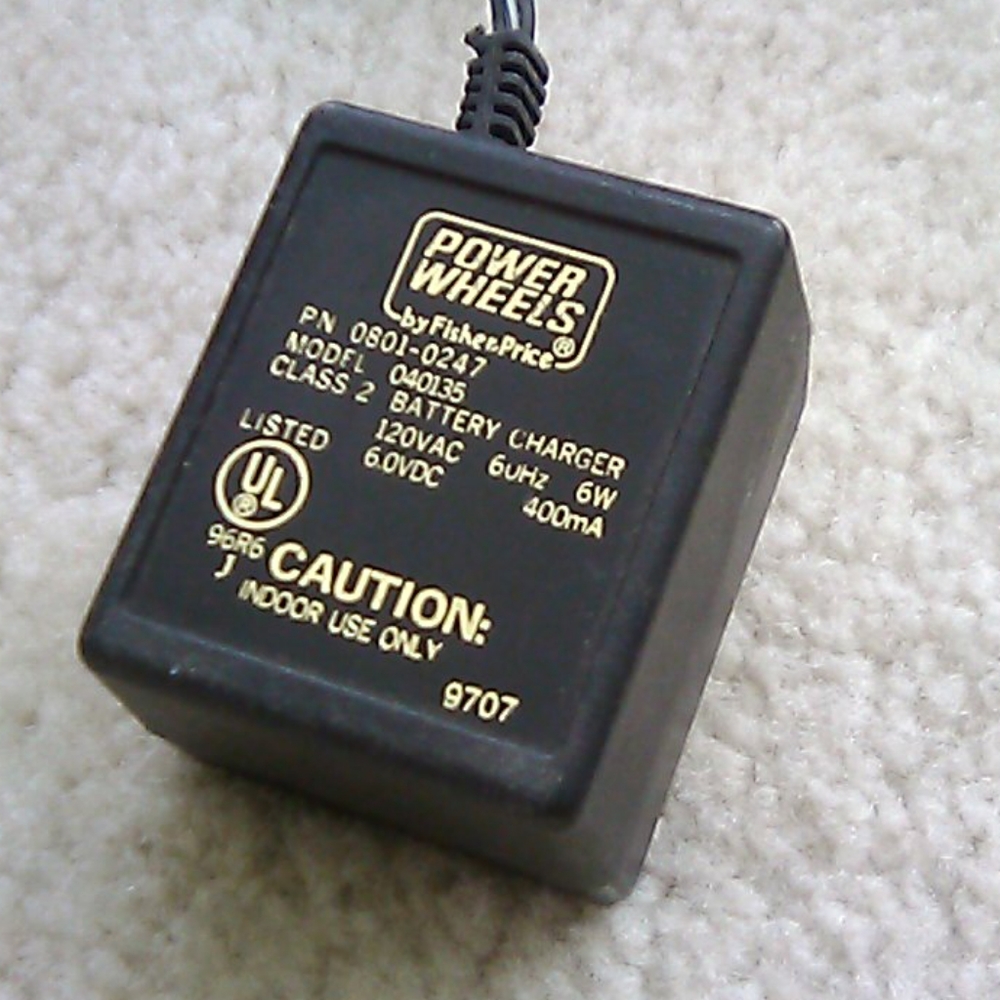 Power Wheels power supply 6V DC
